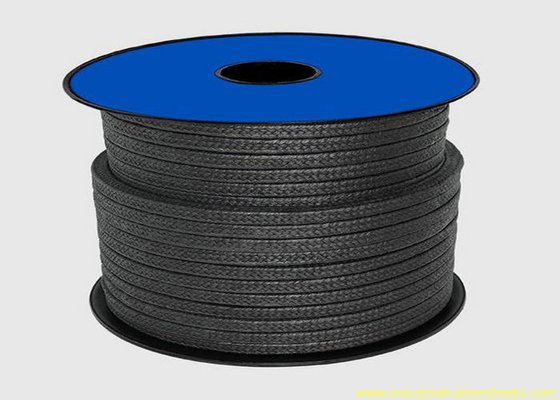 Imballaggio nero del PTFE PTFE per la corda del materiale di sigillamento/dell'imballaggio ghiandola della grafite