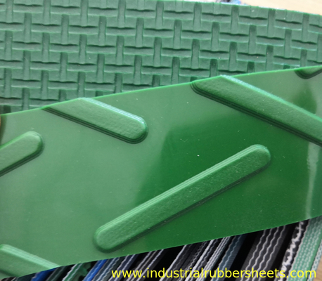 Industriale materiale del nastro trasportatore del PVC di verde di 1 piega per la fabbricazione del tabacco